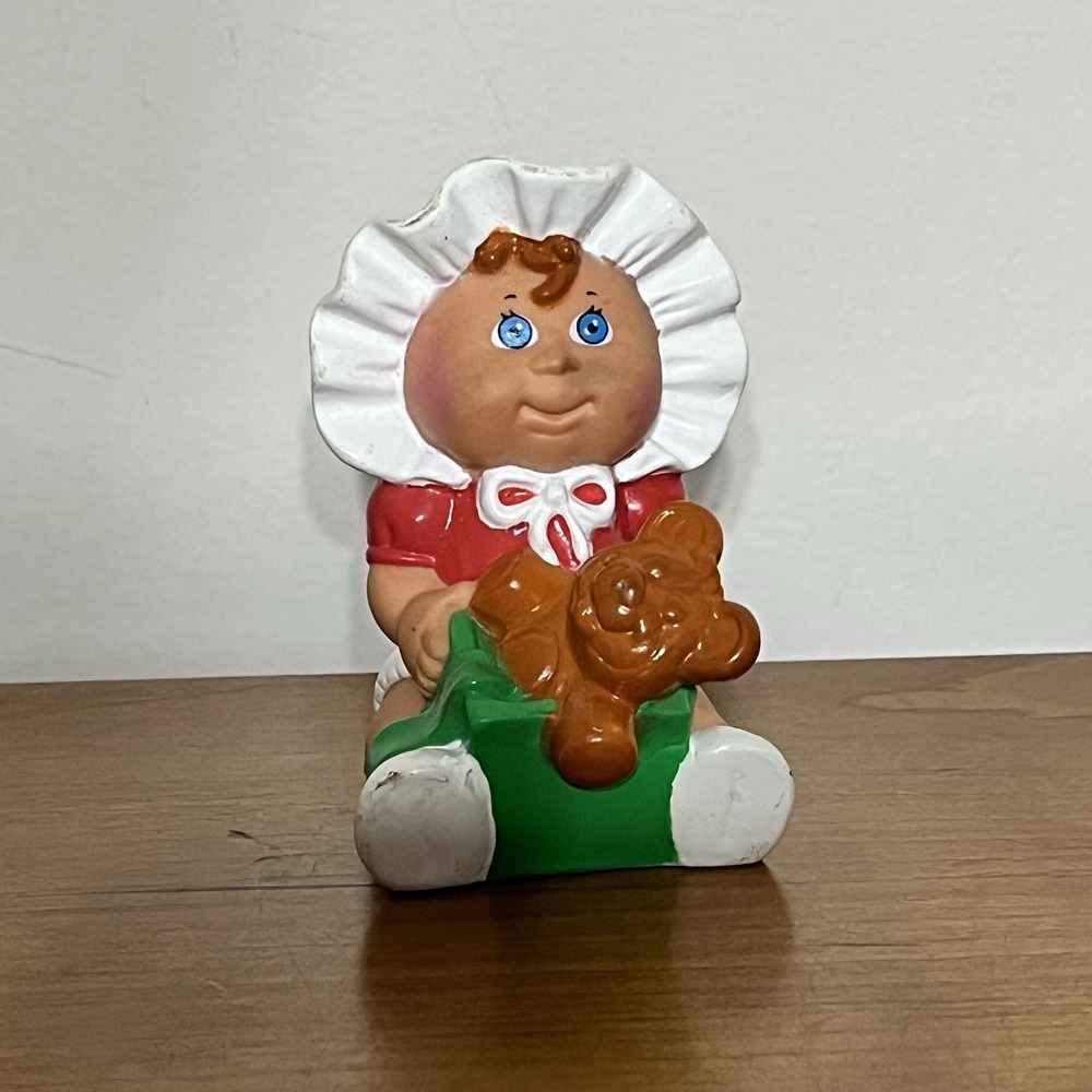 Vintage Cabbage Patch Baby Teddy Bear Plastic Doll‎ 1994 Cake Topper